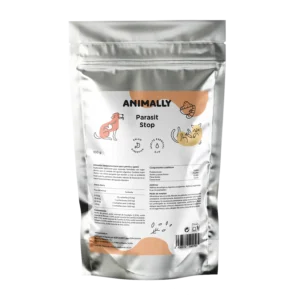 Suplemento control parásitos intestinales natural perros gatos